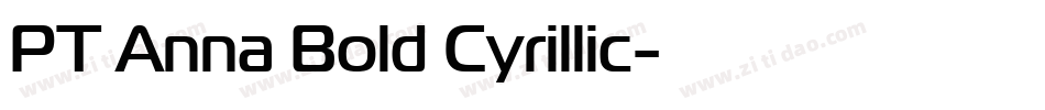 PT Anna Bold Cyrillic字体转换